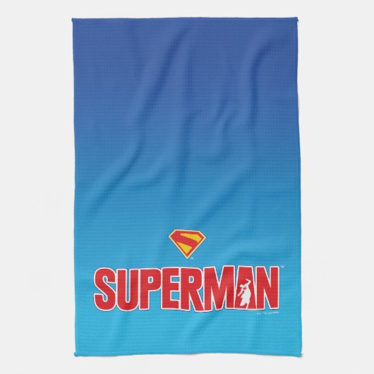 Linge De Cuisine Logo classique Superman Bold (Vertical)
