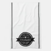 Linge De Cuisine logo de café personnalisé (Vertical)