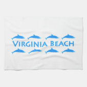 Linge De Cuisine Logo de dauphins de Virginia Beach (Horizontal)