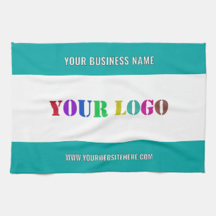 Linge De Cuisine Logo d'entreprise personnalisé Texte et couleurs S
