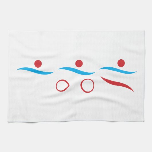 Linge De Cuisine Logo du cool de triathlon (Horizontal)