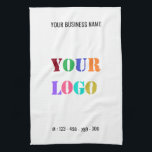 Linge De Cuisine Logo Entreprise Personnalisé Texte Entreprise Cuis<br><div class="desc">Couleurs et polices personnalisées - Serviettes de cuisine personnalisées avec votre entreprise Logo et nom Texte Info Entreprise Promotionnel ou moderne Serviette de cuisine personnelle / cadeau - Faites votre propre design - Ajoutez votre logo - Image - Photo ou QR Code / Nom - Info ou texte personnalisé -...</div>