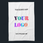 Linge De Cuisine Logo Entreprise Personnalisé Texte Entreprise Cuis<br><div class="desc">Couleurs et police personnalisées - Serviettes de cuisine avec votre entreprise Logo et texte Promotionnel Entreprise Serviette de cuisine personnalisée - Ajouter votre logo - Image ou photo - QR Code / Texte - Coordonnées - E-mail ou site Web / Téléphone / More - Redimensionner et déplacer ou ajouter des...</div>