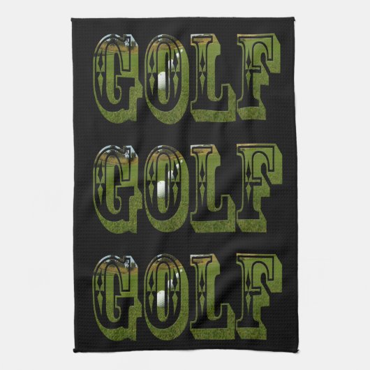 Linge De Cuisine Logo Image Golf Vert, (Vertical)