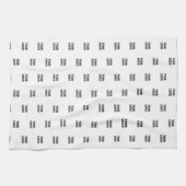 Linge De Cuisine Logo simple à répéter | Blanc (Horizontal)