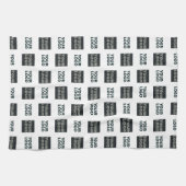 Linge De Cuisine Logo simple à répétition 2 | Blanc (Horizontal)