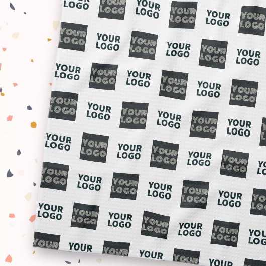 Linge De Cuisine Logo simple à répétition 2 | Blanc