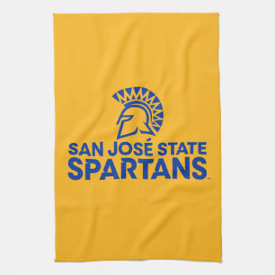 Linge De Cuisine Logo Wordmark de Spartans d'état de San Jose
