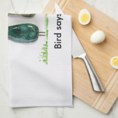 Linge De Cuisine L'oiseau dit 'tweet' (Quart Plié)