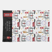 Linge De Cuisine Londres Angleterre Queens Guard Motif anglais (Horizontal)