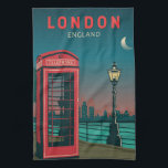 Linge De Cuisine Londres Angleterre Retro Travel Art Vintage<br><div class="desc">Design d'art vectoriel à Londres. Londres,  capitale de l'Angleterre et du Royaume-Uni,  est une ville du 21ème siècle avec une histoire qui remonte à l'époque romaine.</div>