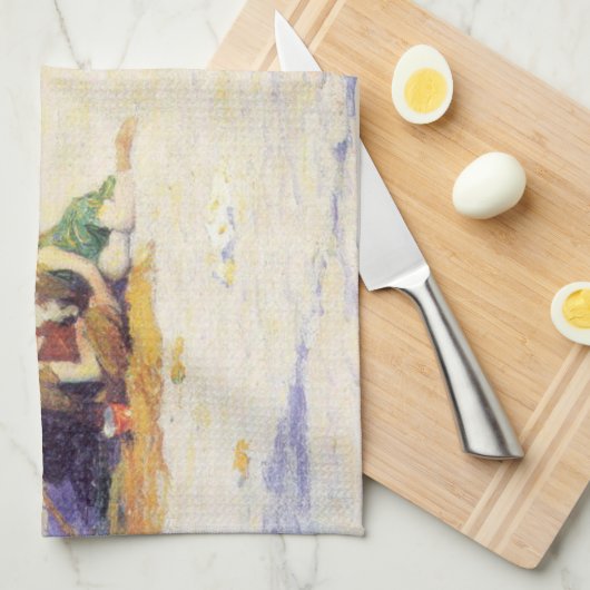 Linge De Cuisine Long Beach (État de New York) (Quart Plié)