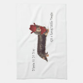 Linge De Cuisine Long Dachshund Cowboy (Vertical)