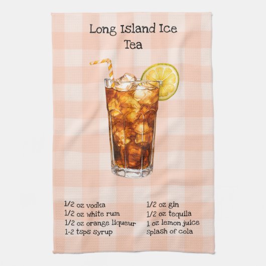 Linge De Cuisine Long Island Ice Tea Bar Towel (Vertical)