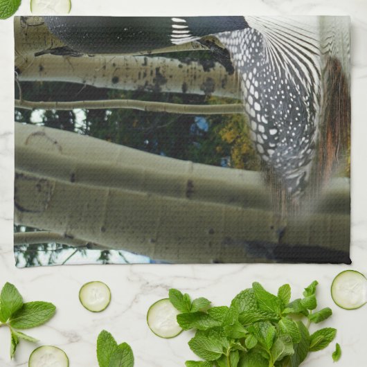 Linge De Cuisine Loon sauvage (Plié)