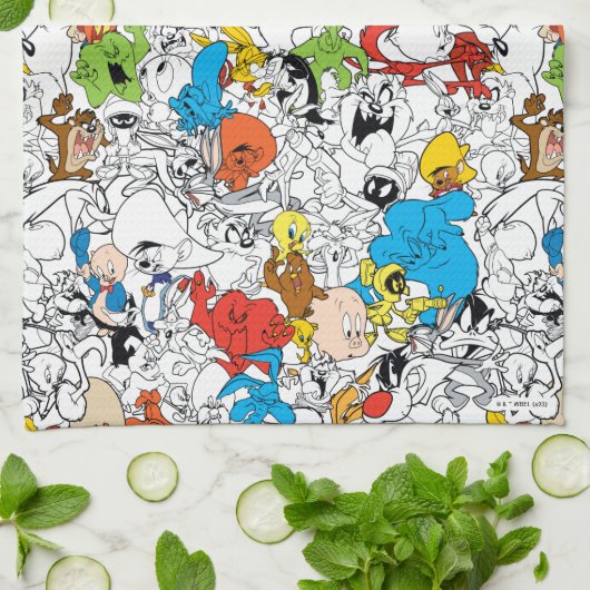 Linge De Cuisine LOONEY TUNES™ Color Pop Motif (Plié)