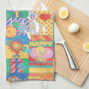 Linge De Cuisine LOONEY TUNES™   Joyeuses fêtes Motif de Noël