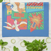 Linge De Cuisine LOONEY TUNES™ | Joyeux Motif de vacances (Plié)