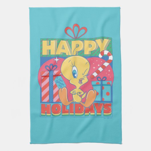 Linge De Cuisine LOONEY TUNES™ | TWEETY™ Joyeuses fêtes (Vertical)