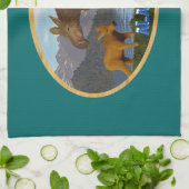 Linge De Cuisine L'orignal dans le pré (Plié)