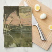 Linge De Cuisine L'orignal marche dans l'eau (Quart Plié)