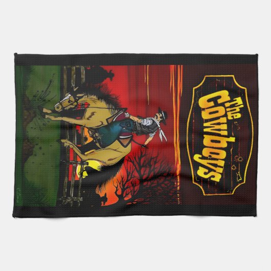 Linge De Cuisine "Los Gauchos" Dessous de verre de grès/"Les Cowboy (Horizontal)