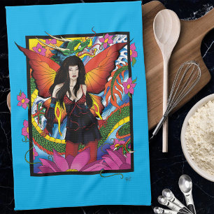 Linge De Cuisine Lotus Fairy Chinese Water Dragon