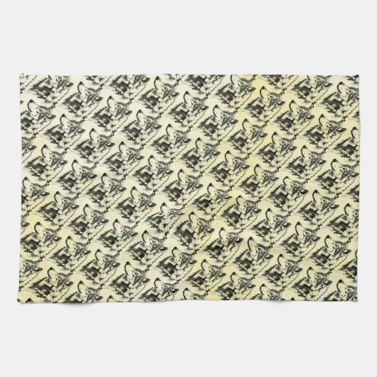 Linge De Cuisine Loup (Horizontal)