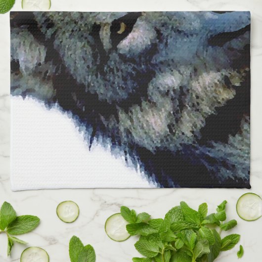 Linge De Cuisine Loup (Plié)