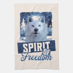 Linge De Cuisine Loup Arctique Esprit de liberté Création faunique