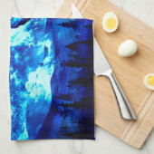 Linge De Cuisine Loup coloré hurlant (Quart Plié)