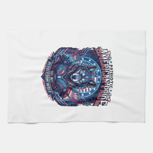 Linge De Cuisine Loup Cyberpunk Futur Liberté Ai Patriotique