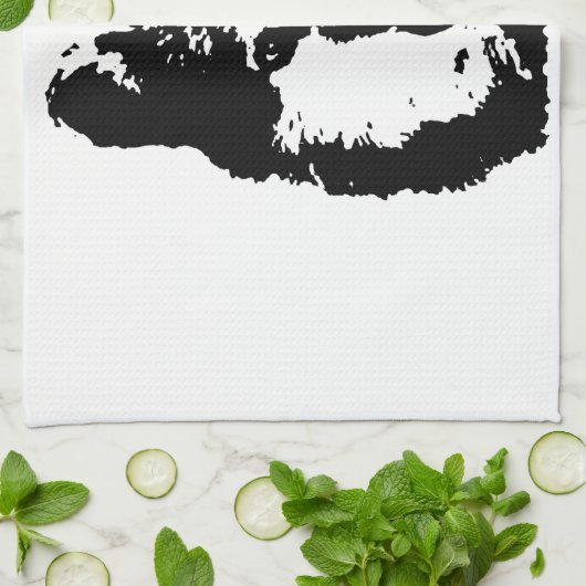 Linge De Cuisine Loup d'art pop (Plié)