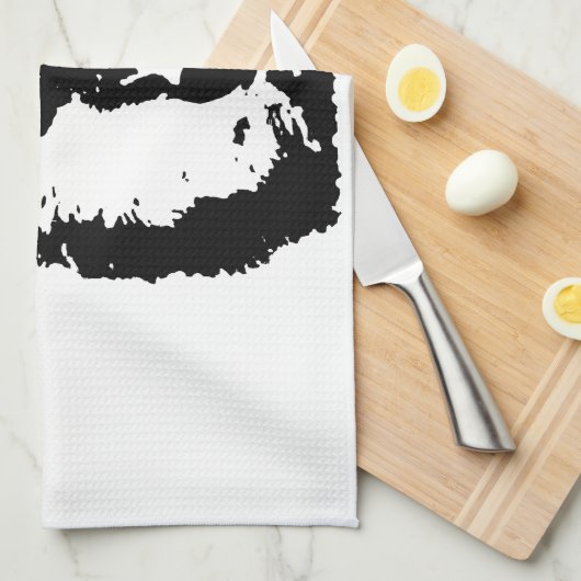 Linge De Cuisine Loup d'art pop (Quart Plié)