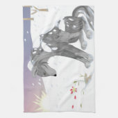 Linge De Cuisine Loup d'hiver (Vertical)