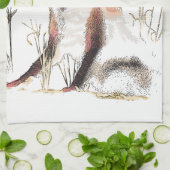 Linge De Cuisine Loup d'hiver (Plié)