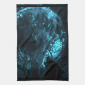 Linge De Cuisine Loup hurlant à la lune (Vertical)