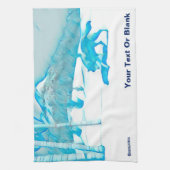 Linge De Cuisine Loup solitaire dans WInter (Vertical)