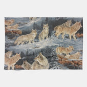 Linge De Cuisine Loups d'hiver (Horizontal)