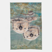 Linge De Cuisine Loutres de mer (Vertical)