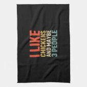 Linge De Cuisine Louvain de poulet | J'Aime Les Poulets (Vertical)