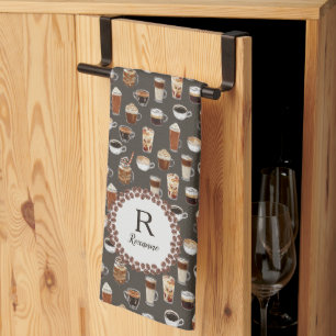Linge De Cuisine Louveur de café Monogram