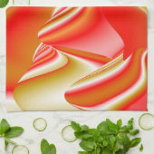 Linge De Cuisine Love and Gold Abstrait 3D Rainbowart (Plié)