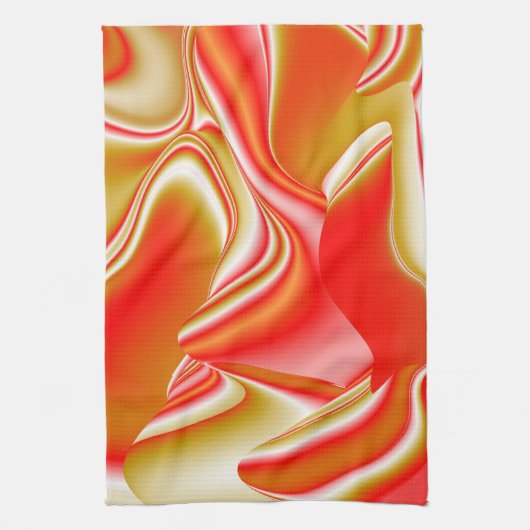 Linge De Cuisine Love and Gold Abstrait 3D Rainbowart (Vertical)