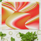 Linge De Cuisine Love and Gold Abstrait 3D Rainbowart (Plié)