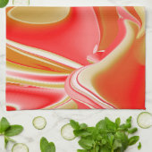 Linge De Cuisine Love and Gold Abstrait 3D Rainbowart (Plié)