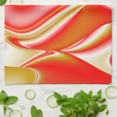 Linge De Cuisine Love and Gold Abstrait 3D Rainbowart (Plié)