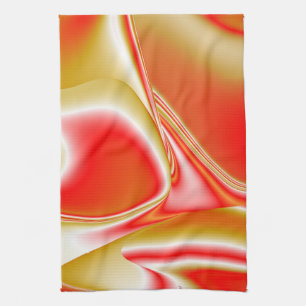 Linge De Cuisine Love and Gold Abstrait 3D Rainbowart