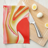 Linge De Cuisine Love and Gold Abstrait 3D Rainbowart (Quart Plié)