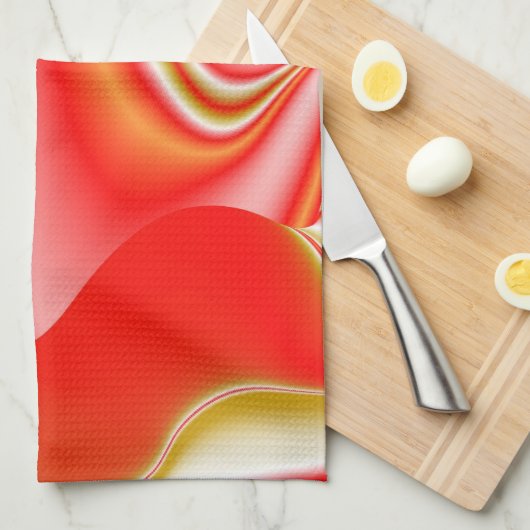 Linge De Cuisine Love and Gold Abstrait 3D Rainbowart (Quart Plié)